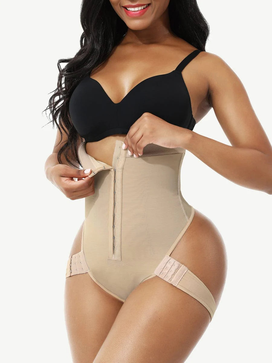 High Waist Butt Lifter Thong With 2 Side Straps